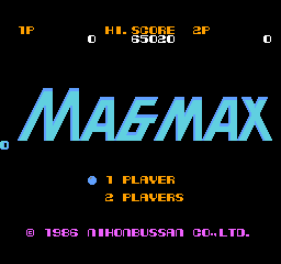 Magmax (Japan) Title Screen